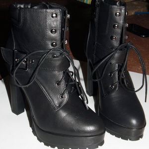Just Fab Military style sexy booties